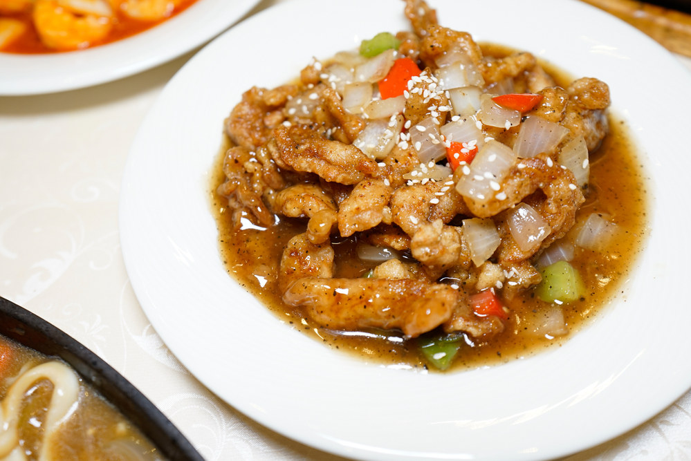 Pork Chop in Black Pepper Honey Sauce