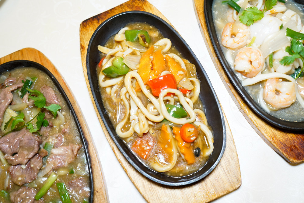 Sizzling Squid in Black Bean Sauce